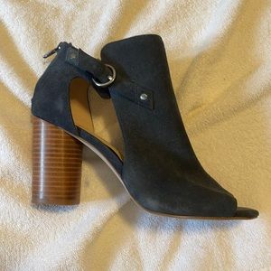 Open toe booties